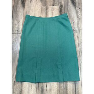 Pendleton Womens Size 14 Wool High-Waisted Green A-Line Skirt